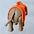 Playmobil 4235, somente elefante acessorio cor de laranja , usado - Imagem 3