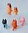 Mini bonecos de plástico articulados Bluey e família e amigos, usados , entre 5,5 e 7,5 cm de altura - Imagem 3
