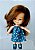 Anos 70 Mini Doll Vivinha cabelo castanho da Estrela ,10 cm - Imagem 1