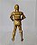 Droid C3PO dourado, uma perna prata,  articulado do star Wars , Hasbro 2013,  9 cm de usado - Imagem 3