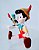 Anos 80 Miniatura Disney Applause de Pinóquio com Grilo.falante ,5 cm, usada - Imagem 2