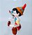 Anos 80 Miniatura Disney Applause de Pinóquio com Grilo.falante ,5 cm, usada - Imagem 4