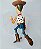 Boneco articulado Woody Toy Story, botão nas costas mexe braços, Thinkway, 16 cm - Imagem 3