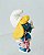 De 1993, Smurfette de vinil Schleich com bolsa e uma flor, 5,5 cm, usada - Imagem 2