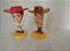 Bonecos Disney bobblehead  Woody e Jessie do Toy Story, promocionais Cartões Visa 2003, 7 cm - Imagem 1