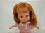 Anos 70 Mini Doll Vivinha cabelo castanho da Estrela ,10 cm, vestido xadrez rosa e sapatos customizados - Imagem 2
