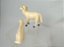 Anos 50 miniatura em celuloide de carneiros brancos , 7 cm comprimento, provável origem Japão, usados - Imagem 5
