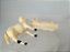 Anos 50 miniatura em celuloide de carneiros brancos , 7 cm comprimento, provável origem Japão, usados - Imagem 6