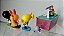 Meninas poderosas de 5 a 6 cm, mesa de laboratório e mini polvo, Cartoon Network 2000, usado - Imagem 1