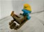 Smurf segurando carrinho de mão , 5 cm e 7 cm*, Peyo 2008 Jakks - Imagem 3