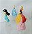 Miniatura princesas Disney de 5 cm, lote de 5 variadas de vinil sólido - Imagem 3