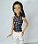 Barbie Nikki fashionistas 2014 articulada cabelo cortado, roupa improvisada - Imagem 2