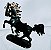 Anos 80 , cavalo medieval de plástico Jean Hoefler - Alemanha, 8 cm.comprimento ,7 cm de altura - Imagem 5