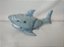 Imaginext, tubarão azul com mandíbula articulada, usado, 23 cm, usado - Imagem 3