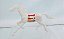 Cavalo de plástico branco Forte Apache Gulliver anos 70, perna colada - Imagem 1