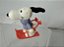 Miniatura de vinil vintage 1966 de Snoopy esqui , 5 cm , esquiando na neve, United Feature syndicate - Imagem 4