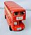 Miniatura de metal onibus Double decker vermelho de Londres, destino Picadilly cirbbcus 12 cm, usado - Imagem 1