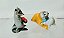 Miniatura Disney coleção  Nestlé guaxinim Meko e Pug Percy do Pocahontas, 3 cm - Imagem 2