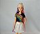 Barbie penteado cabelos arco Iris Mattel 2015 usada - Imagem 2