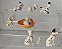Miniatura Disney, lote de 7 cachorros  (3 articulados, outros estaticos) dos 101 dálmatas -3 a 8 cm - Imagem 6