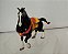 Miniatura Disney Applause 1998,  cavalo preto Khan da Mulan, 10cm comprimento 7,5 cm altura - Imagem 1