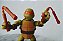 Boneco articulado tartaruga ninja Michelangelo com acessórios, Playmates 2014, 12 cm - Imagem 2
