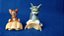 Miniatura Tom e Jerry sentados na concha Hanna Barbera, colecao kinder ,usados - Imagem 1