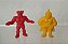 Anos 80, Miniatura de plástico muscleman / kinnikuman amarelo e vermelho 4 cm - Imagem 1