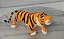 Miniatura Disney ,Tigre Rajah 15cm ,de comprimento 6cm de altura, pet da Princesa Jasmine Disney 1992 - Imagem 1