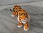 Miniatura Disney ,Tigre Rajah 15cm ,de comprimento 6cm de altura, pet da Princesa Jasmine Disney 1992 - Imagem 2