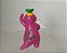 De 1993, Miniatura em PVC dinossauro roxo Barney com Bandeira 6.5cm - Imagem 3