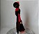 De 1993, boneco de pelucia ,rosto e mãos de vinil, Jafar do desenho Aladim, faltando o cajado, marca Applause 30 cm - Imagem 6