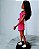 Barbie afro descendente, joelho articulado ,vestido rede  cereja - Imagem 6
