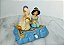 Brinquedo a corda Disney anos 90, Aladim e Jasmine no tapete mágico, funcionando, 7, 5cm C x7 A x6 L - Imagem 2