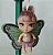 Mini boneca fada Flutterpixie doll lilas,  col..Barbie Mariposa 2008, 6 cm - Imagem 1