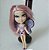Barbie Peek-a-boo petit fashion dolls com.anel lilas Mattel 2008, 6,5 cm - Imagem 1