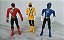 Bonecos  da Bandai, Power Rangers samurai azul, vermelho e amarelo, 10 cm - Imagem 1