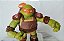 Boneco articulado tartaruga ninja Michelangelo com STOP na ombreira, Playmates 2012, 14 cm - Imagem 2