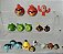 Angry Birds de plástico/vinil e borracha medindo entre 2 e 5 cm, lote de 17 bonecos /pecas de jogos - Imagem 1