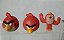 Angry Birds de plástico/vinil e borracha medindo entre 2 e 5 cm, lote de 17 bonecos /pecas de jogos - Imagem 2
