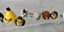 Angry Birds de plástico/vinil e borracha medindo entre 2 e 5 cm, lote de 17 bonecos /pecas de jogos - Imagem 5