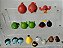Angry Birds de plástico/vinil e borracha medindo entre 2 e 5 cm, lote de 17 bonecos /pecas de jogos - Imagem 7