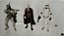 Bonecos estaticos  Star Wars; Boba Fett, Count Dooku e storm trooper, media 9 cm de altura - Imagem 1