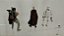 Bonecos estaticos  Star Wars; Boba Fett, Count Dooku e storm trooper, media 9 cm de altura - Imagem 5