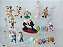 Miniaturas de vinil Disney, Henson, Garfield, CPK, hatchimals,Borges e Maia e móveis da Barbir - Imagem 1