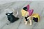 Miniatura de vinil do filme My Little Pony Songbird Serenade e moicano Grubber, Hasbro 4,5 e 3,5 cm - Imagem 3