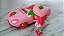 Carrinho de plástico ,buzina manual ,15 cm da moranguinho de 8 cm Hasbro 2008 - Imagem 3