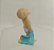 Miniatura de vinil de 1984, bebê Cabbage Patch Kids segurando paninho azul 6 cm - Imagem 4