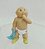 Miniatura de vinil de 1984, bebê Cabbage Patch Kids segurando paninho azul 6 cm - Imagem 2