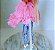 Barbie Extra #3 jaqueta rosa, Mattel 2020, usada - Imagem 8